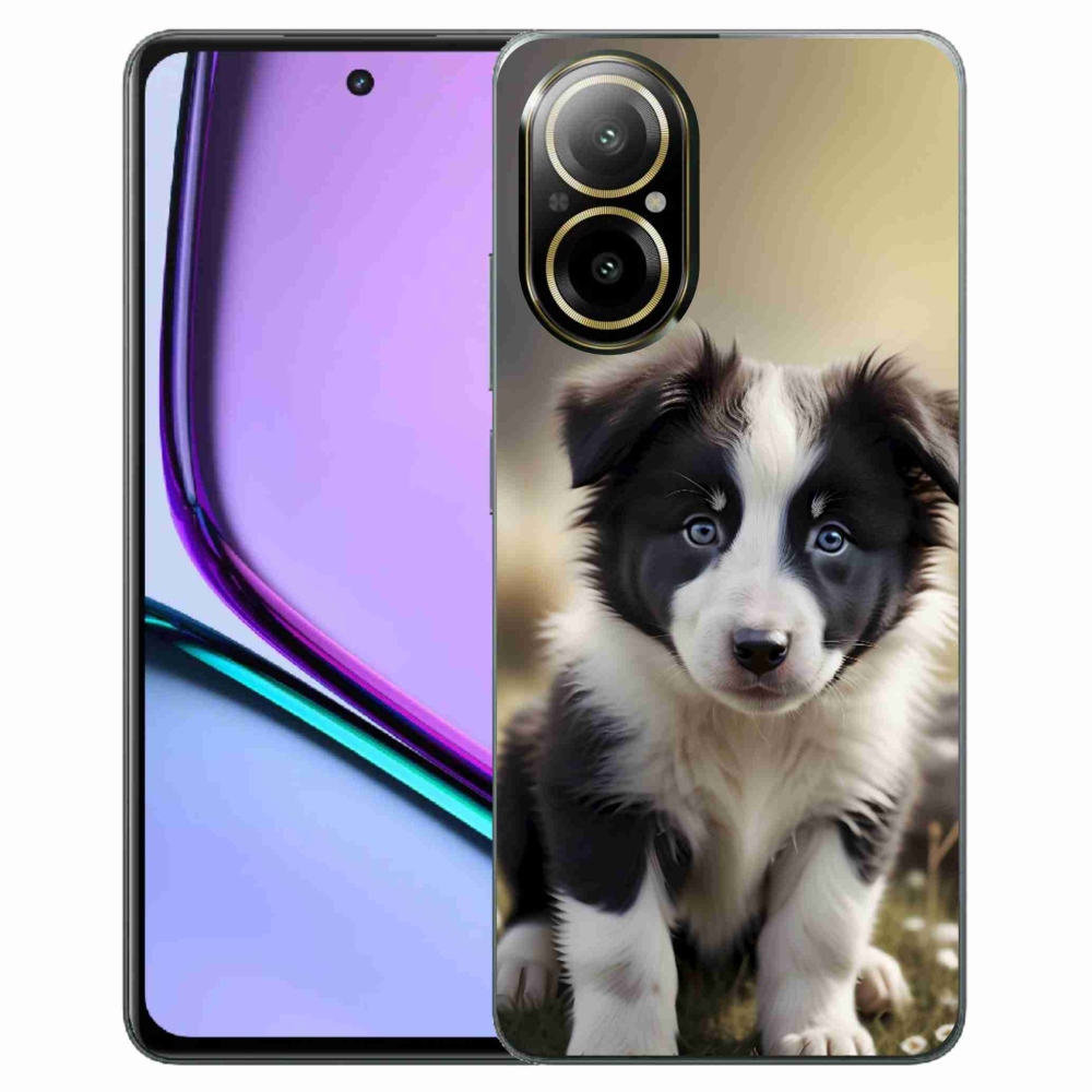 Gélový kryt mmCase na Realme C67 - roztomilá border kólia