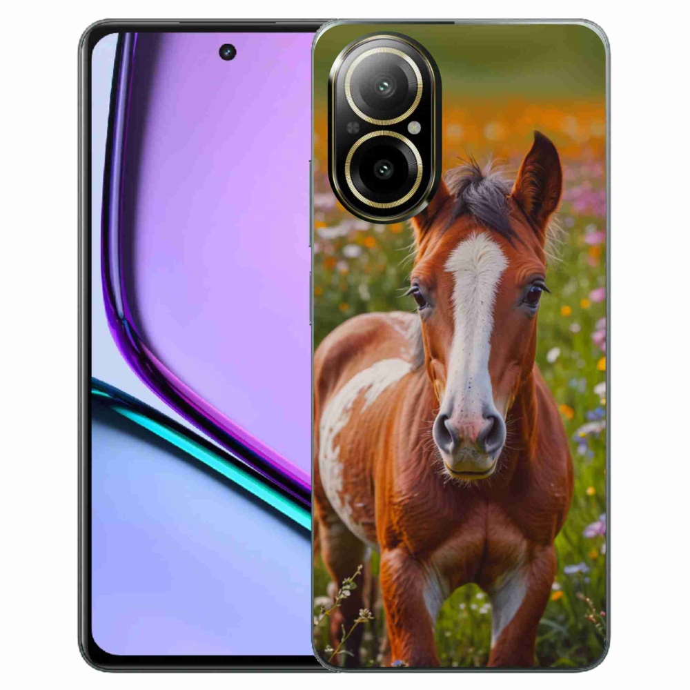 Gélový kryt mmCase na Realme C67 - roztomilé žriebä