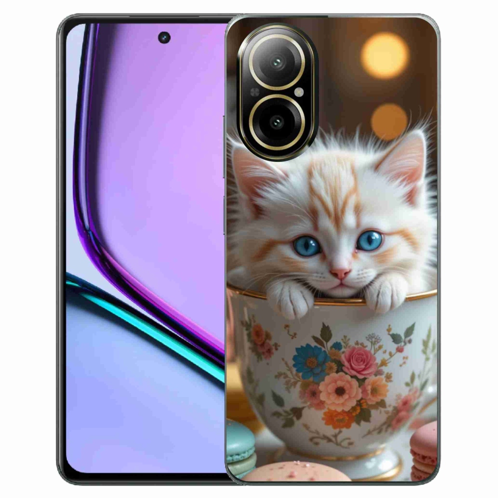Gélový kryt mmCase na Realme C67 - roztomilé mačiatko 6