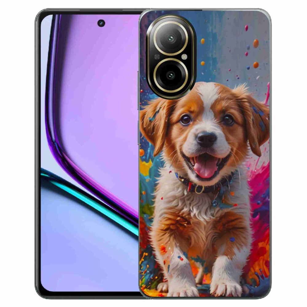 Gélový kryt mmCase na Realme C67 - roztomilé šteňa 3