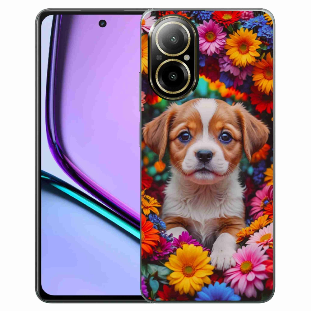Gélový kryt mmCase na Realme C67 - roztomilé šteňa