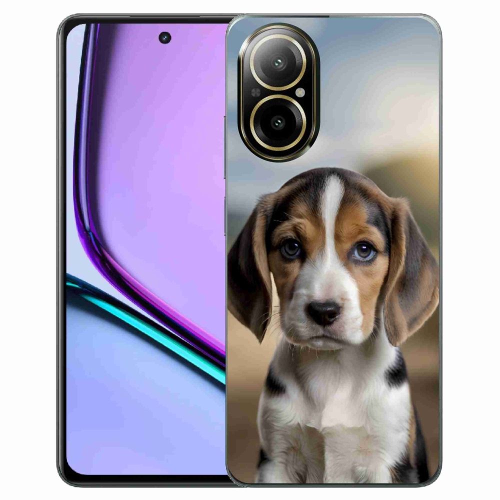 Gélový kryt mmCase na Realme C67 - roztomilý bígl