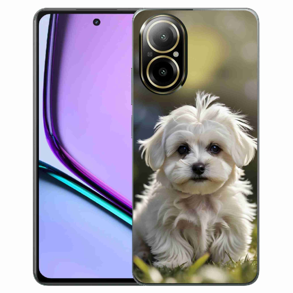 Gélový kryt mmCase na Realme C67 - roztomilý maltézsky psík