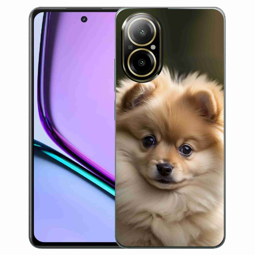 Gélový kryt mmCase na Realme C67 - roztomilý pomeranian 2