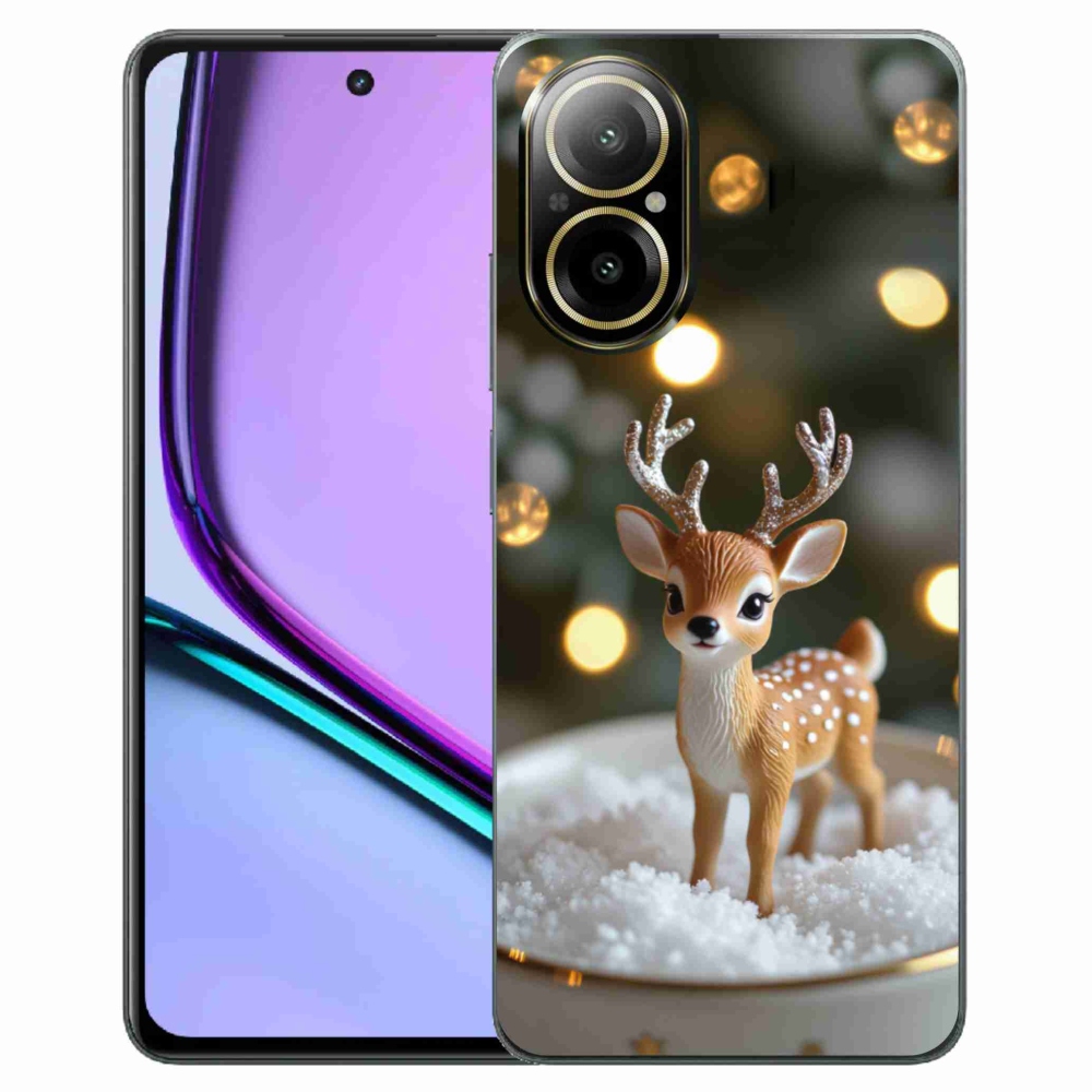 Gélový kryt mmCase na Realme C67 - roztomilý vianočný jeleň
