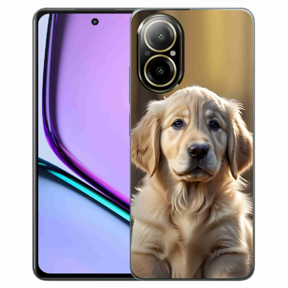 Gélový kryt mmCase na Realme C67 - roztomilý zlatý retriever