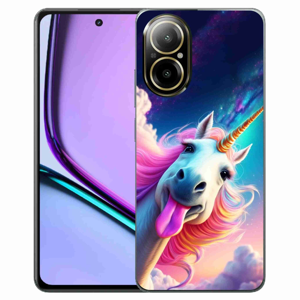 Gélový kryt mmCase na Realme C67 - šialený jednorožec