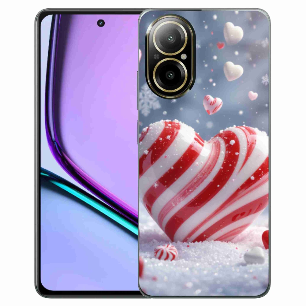 Gélový kryt mmCase na Realme C67 - sladké srdce