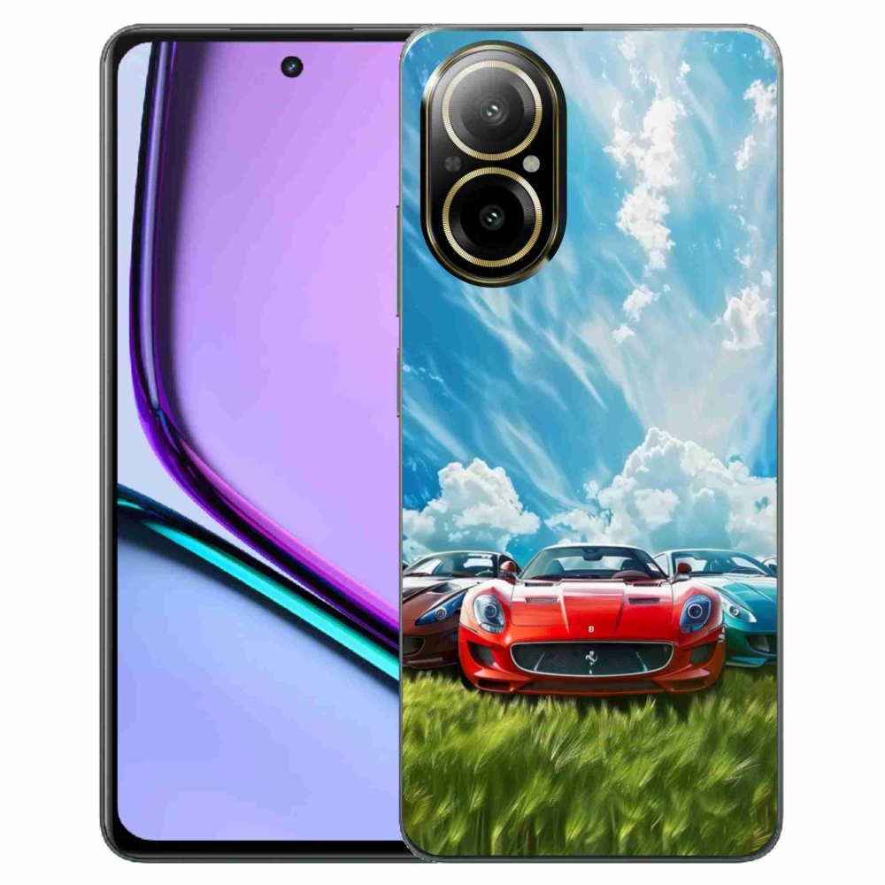 Gélový kryt mmCase na Realme C67 - športové vozidlá