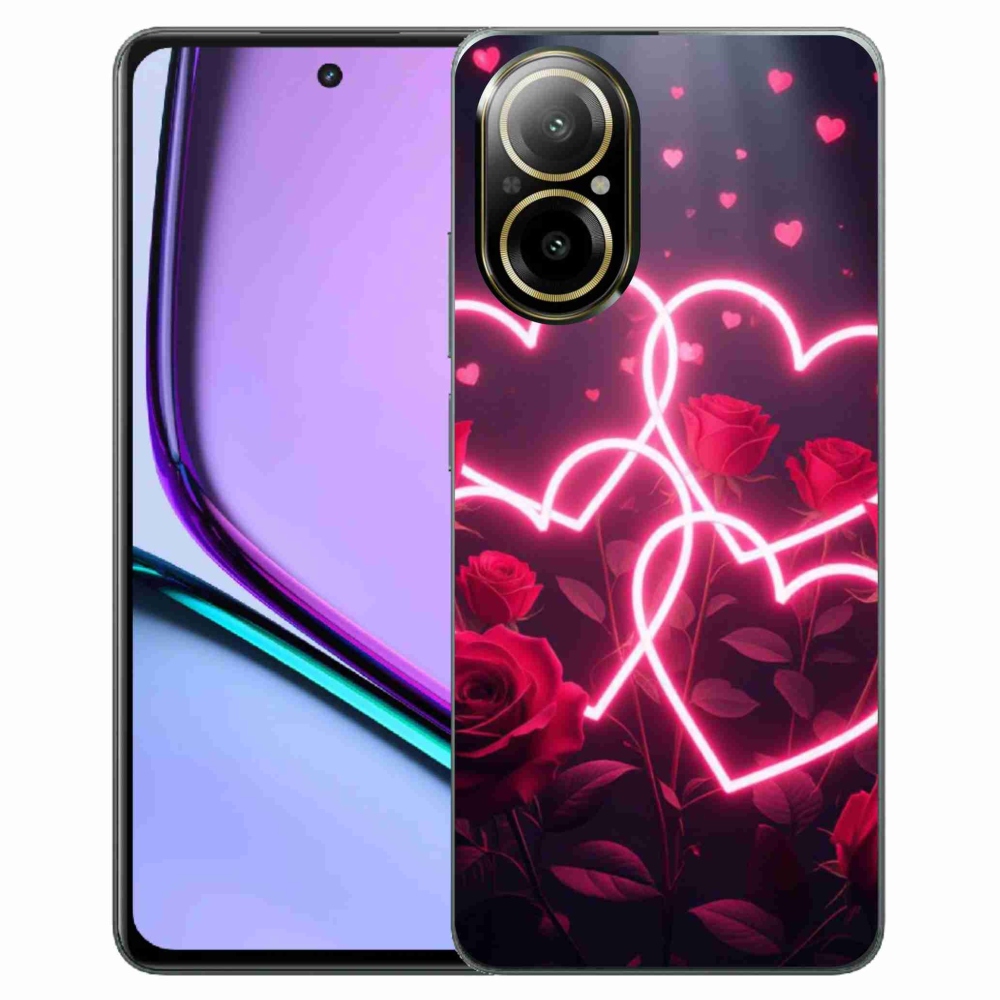 Gélový kryt mmCase na Realme C67 - srdce lásky