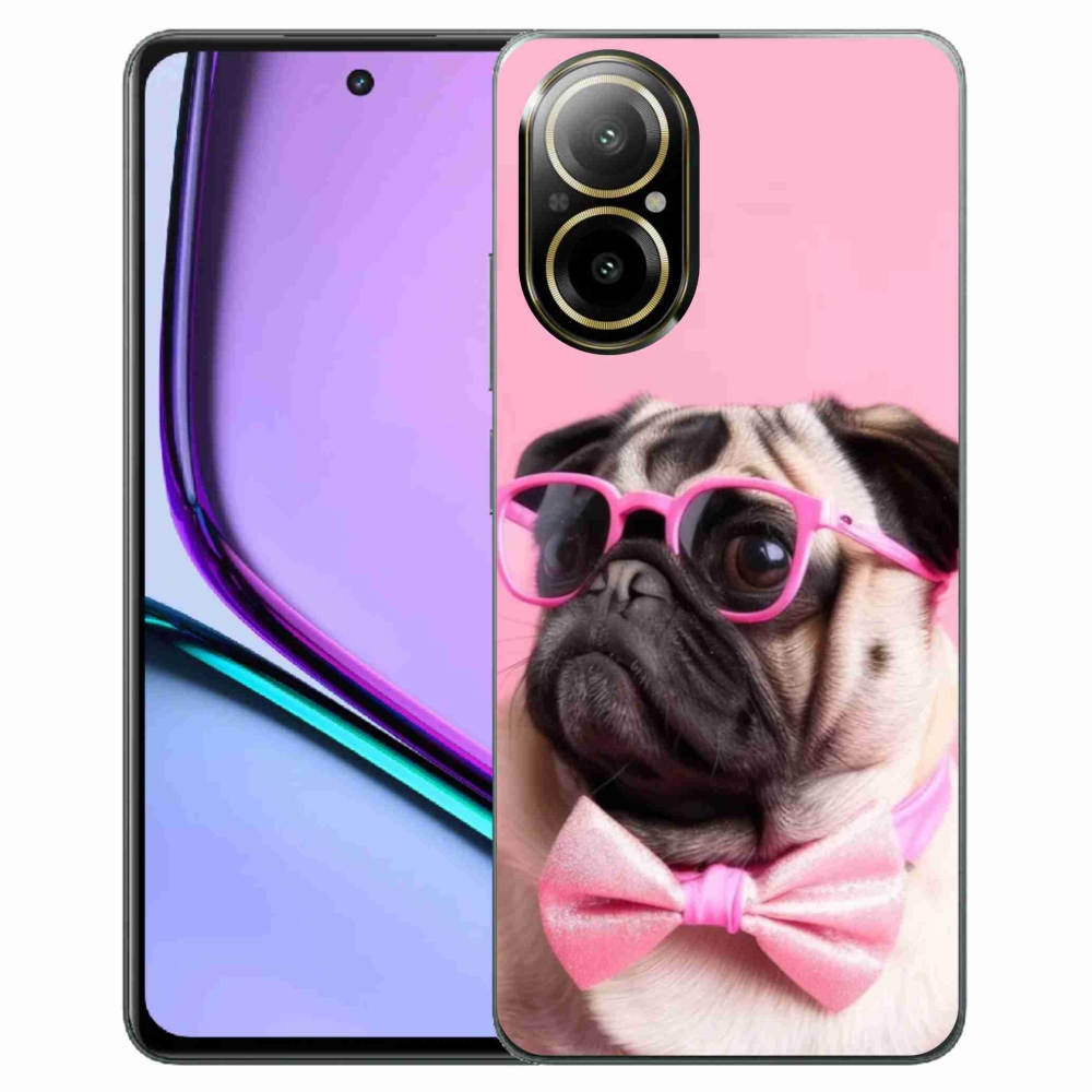 Gélový kryt mmCase na Realme C67 - štýlový mops