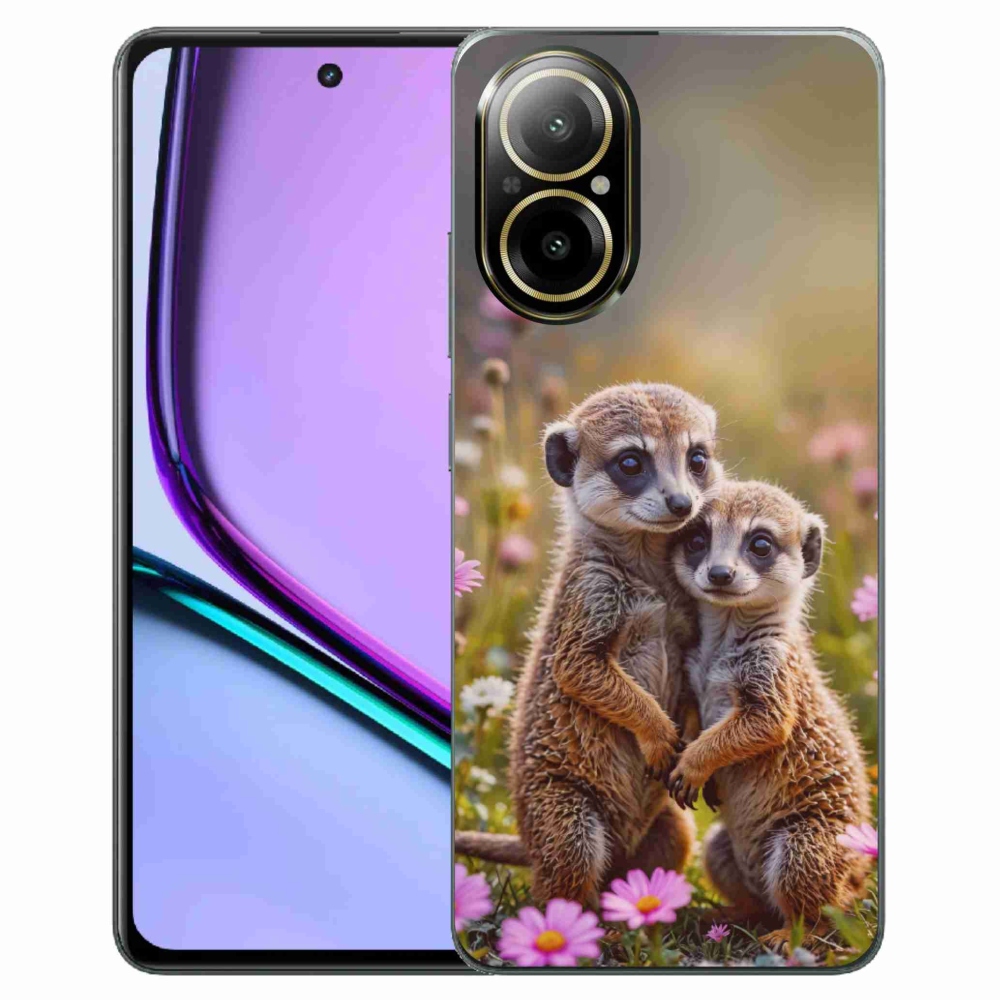 Gélový kryt mmCase na Realme C67 - surikatí duo