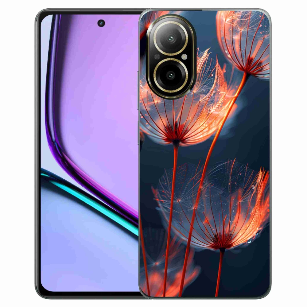 Gélový kryt mmCase na Realme C67 - svetielkujúca páperie
