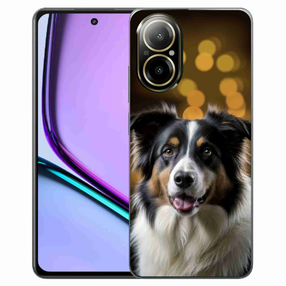 Gélový kryt mmCase na Realme C67 - usmievavý austrálsky ovčiak