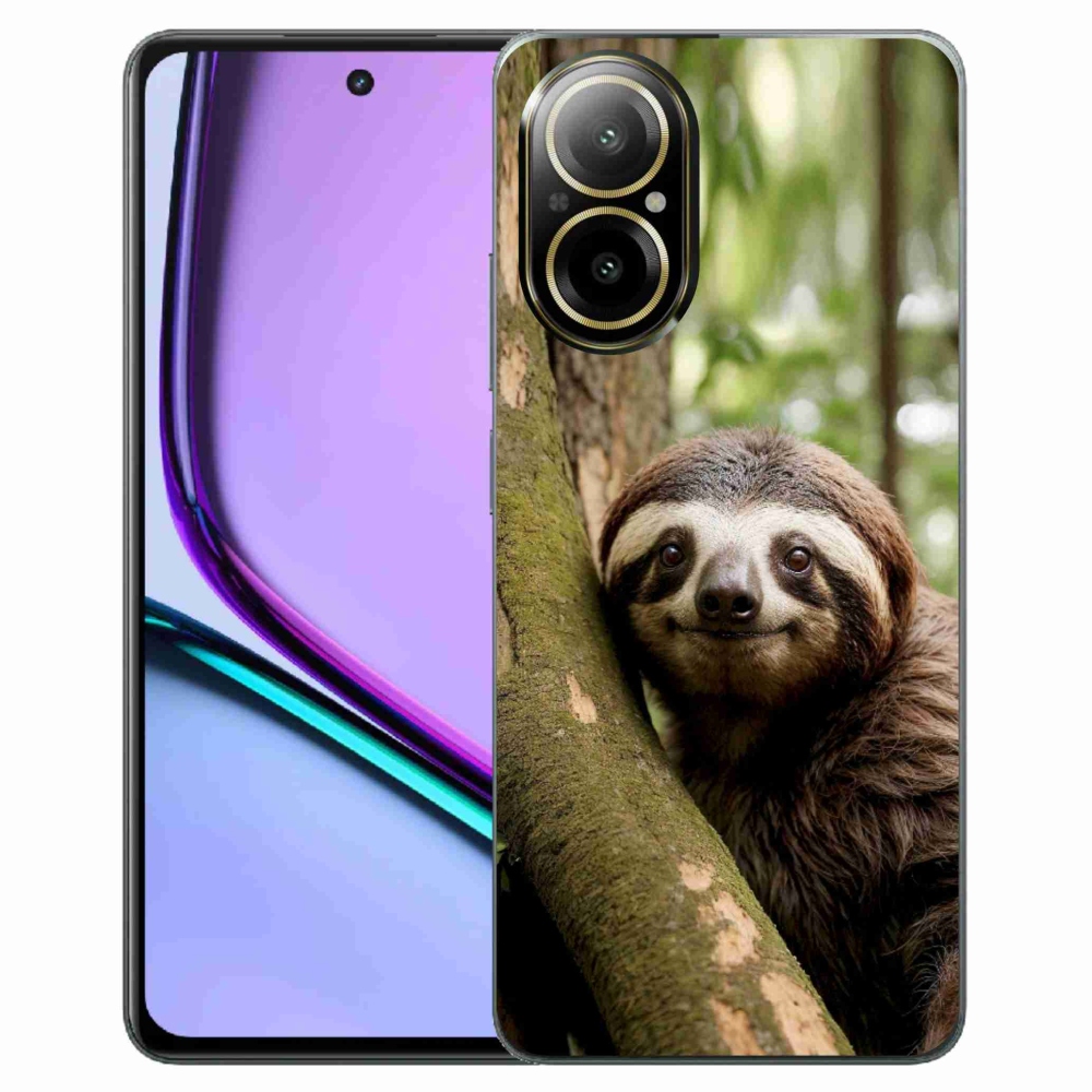 Gélový kryt mmCase na Realme C67 - usmievavý leňochod