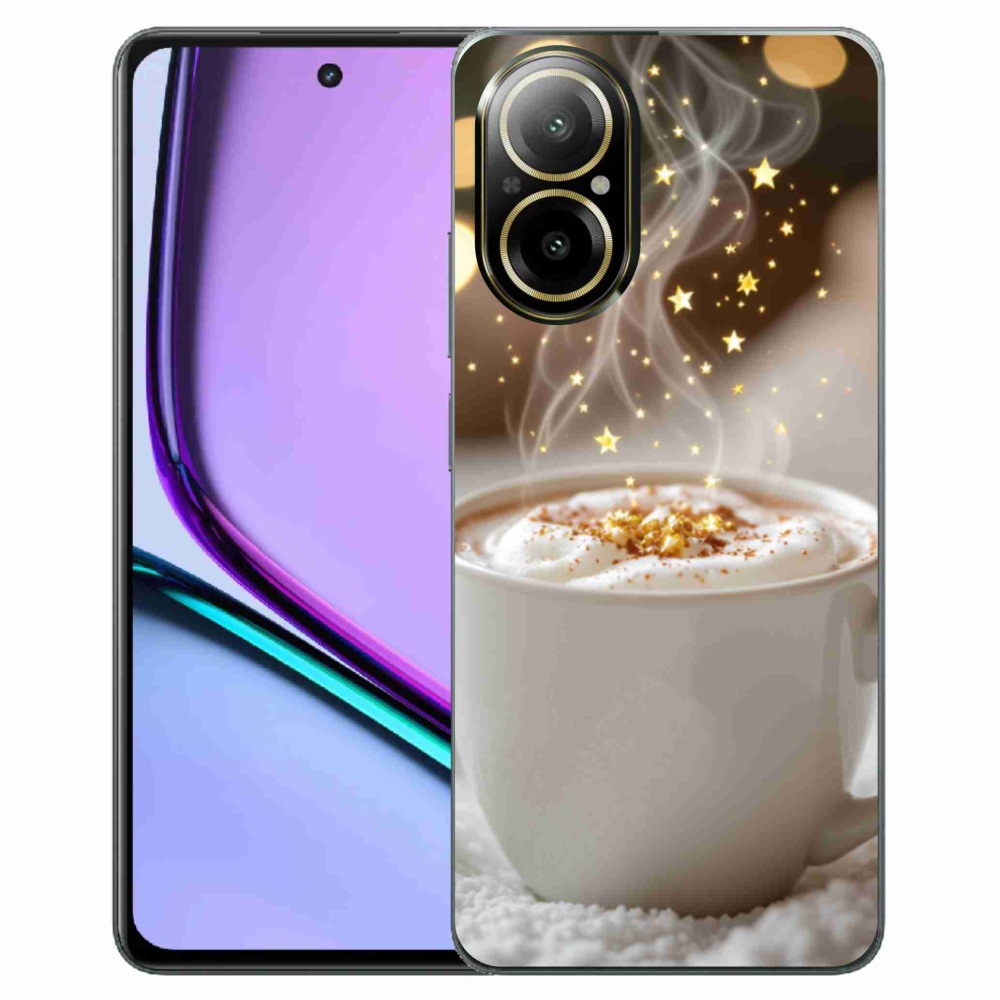 Gélový kryt mmCase na Realme C67 - vianočný horúci nápoj