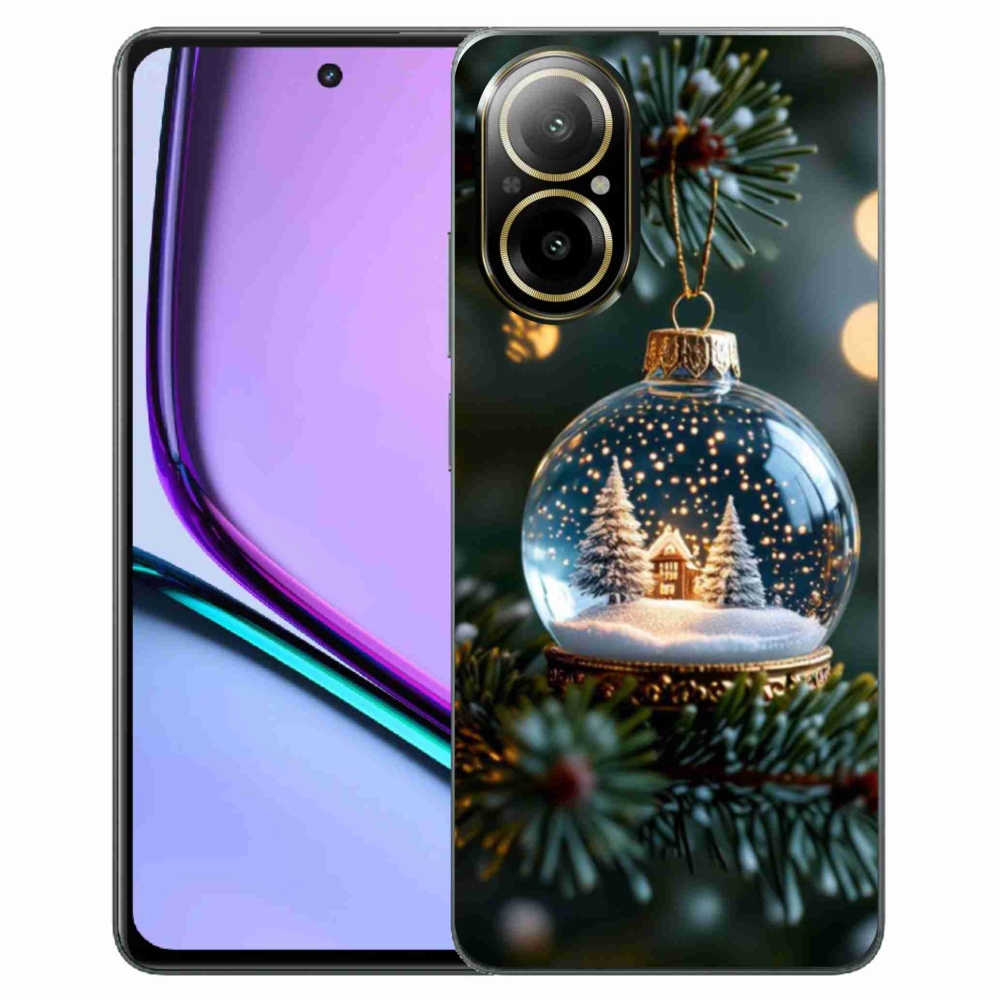 Gélový kryt mmCase na Realme C67 - vianočné gule 2