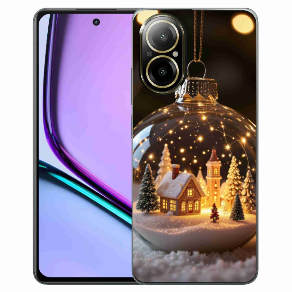 Gélový kryt mmCase na Realme C67 - vianočné gule 3
