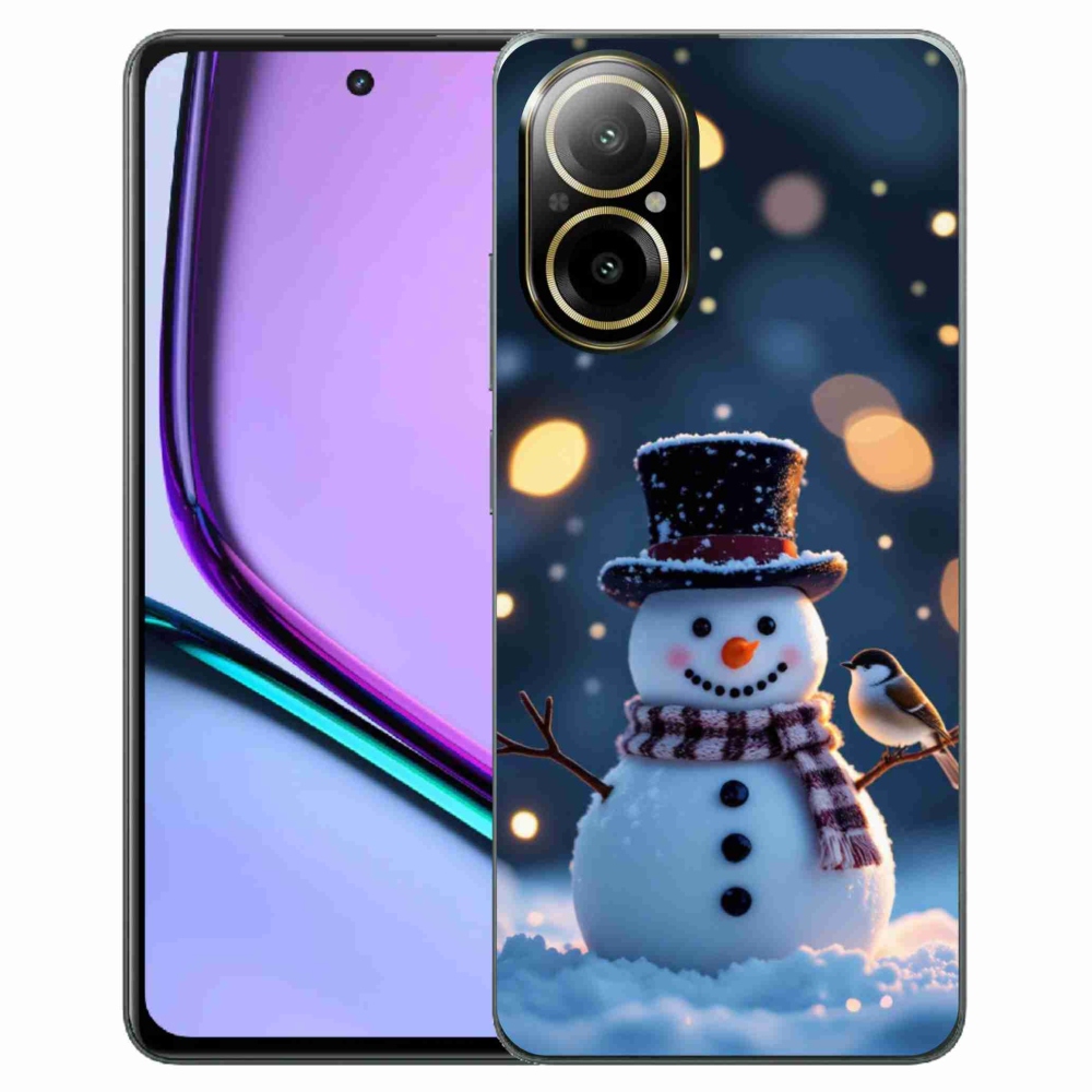Gélový kryt mmCase na Realme C67 - vianočný snehuliak