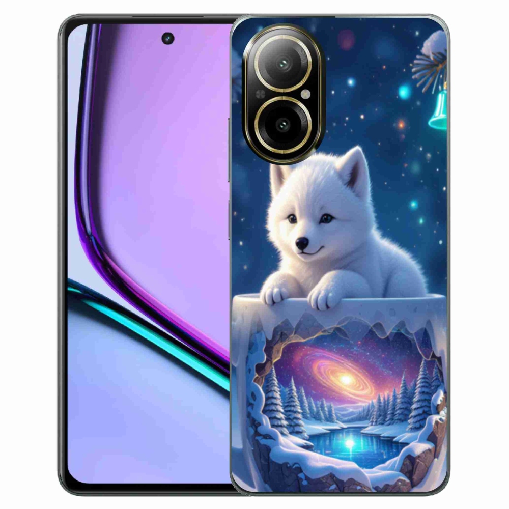 Gélový kryt mmCase na Realme C67 - vianočné šteňa