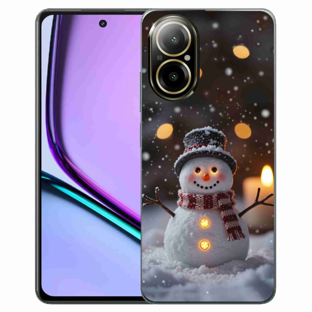 Gélový kryt mmCase na Realme C67 - veselý snehuliak