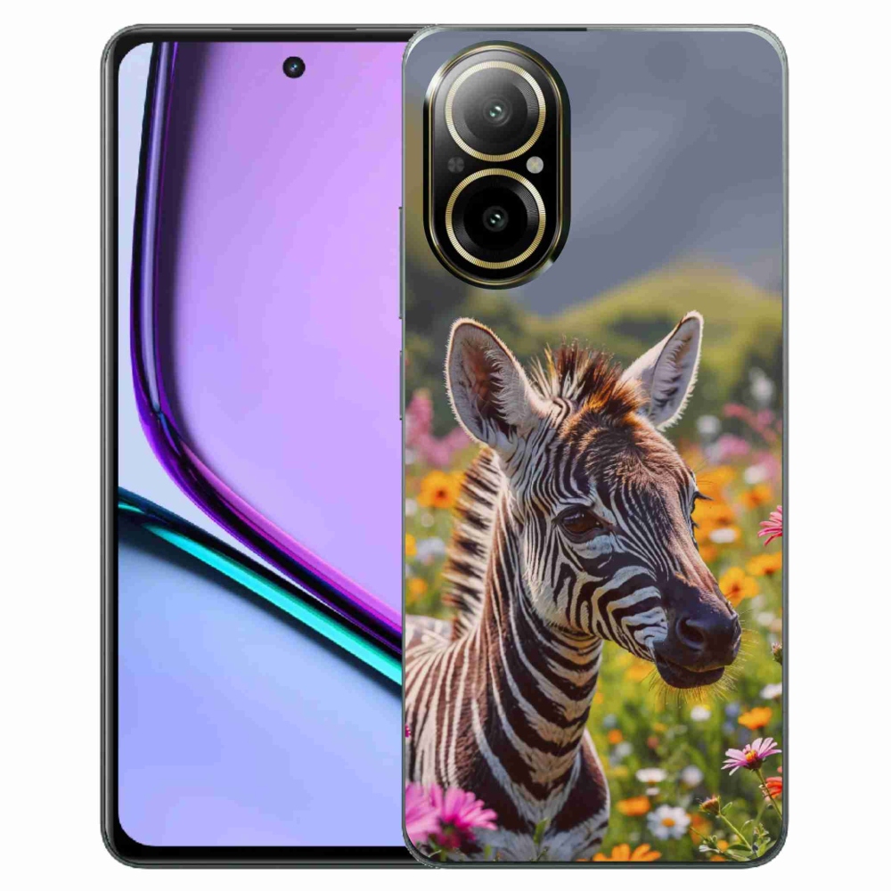 Gélový kryt mmCase na Realme C67 - zebra na lúke