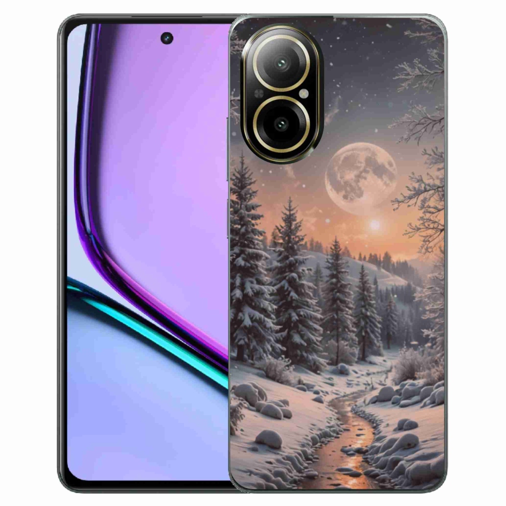 Gélový kryt mmCase na Realme C67 - zimná krajina 2