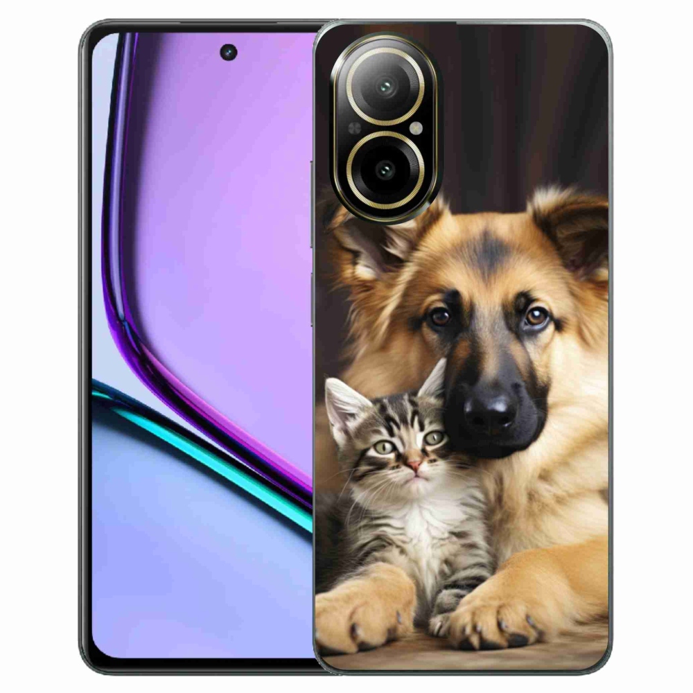 Gélový kryt mmCase na Realme C67 - zvieracie priateľstvo