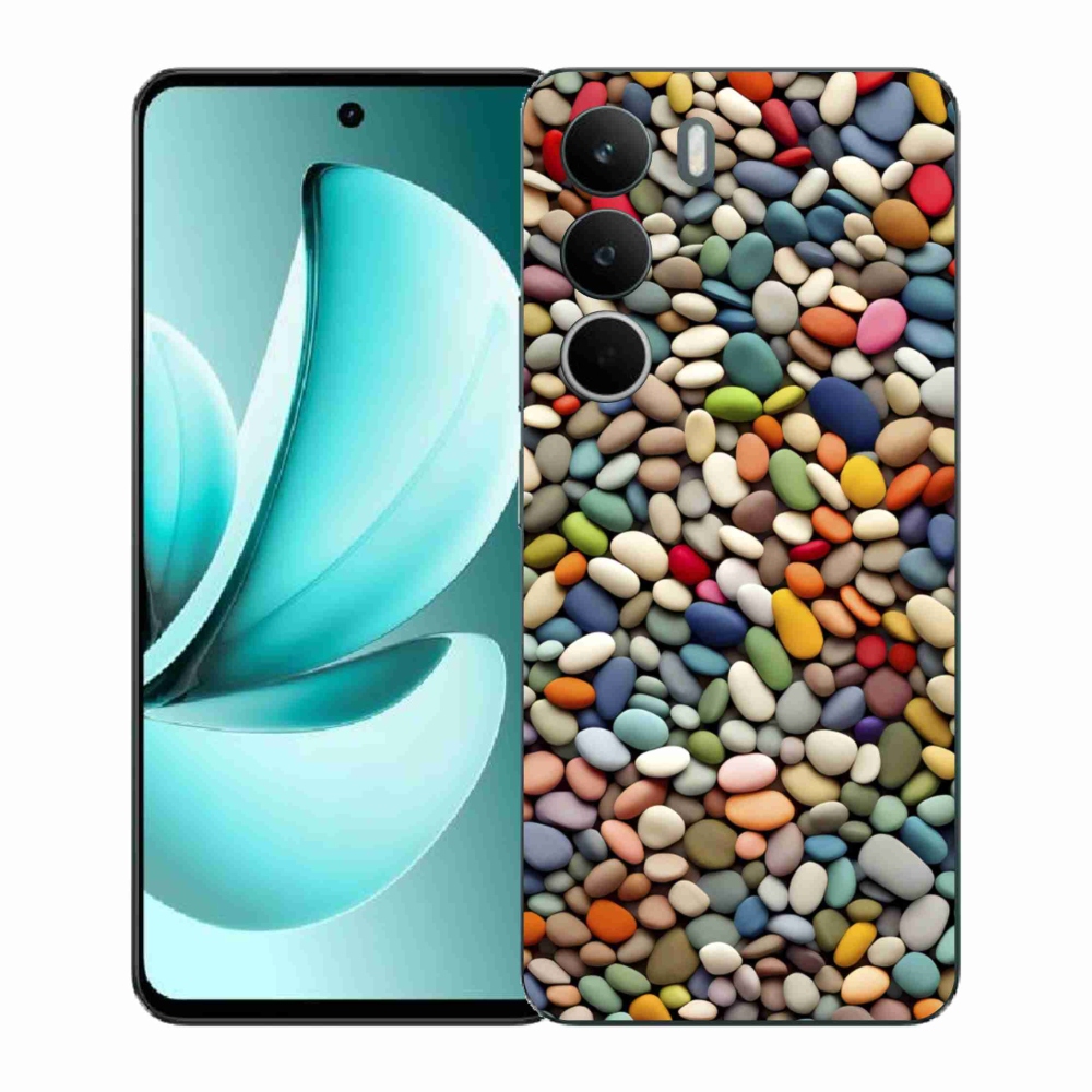 Gélový kryt mmCase na Realme C71 - farebné kamienky 2