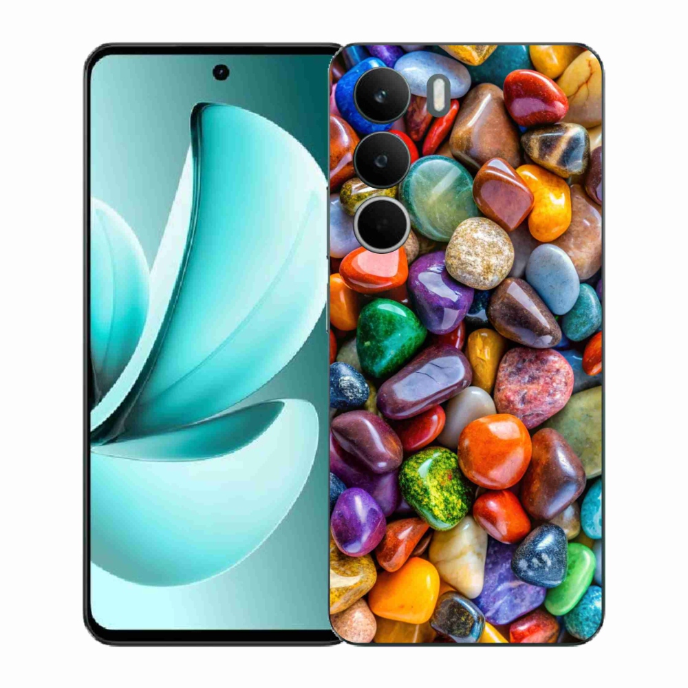 Gélový kryt mmCase na Realme C71 - farebné kamienky