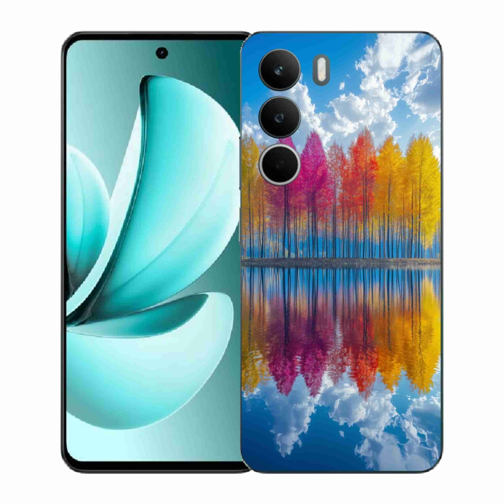 Gélový kryt mmCase na Realme C71 - farebné stromy