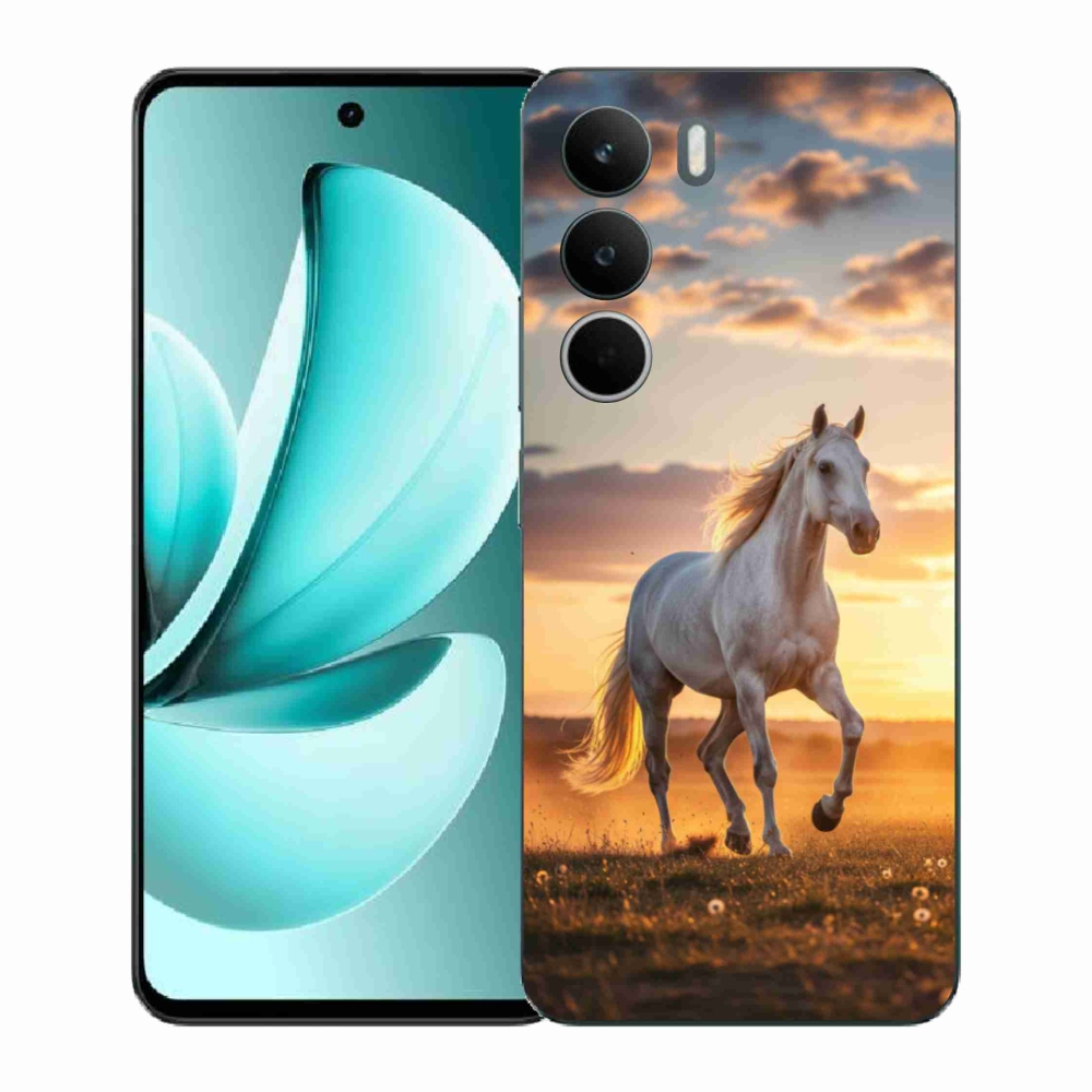 Gélový kryt mmCase na Realme C71 - bežiaci biely kôň 2