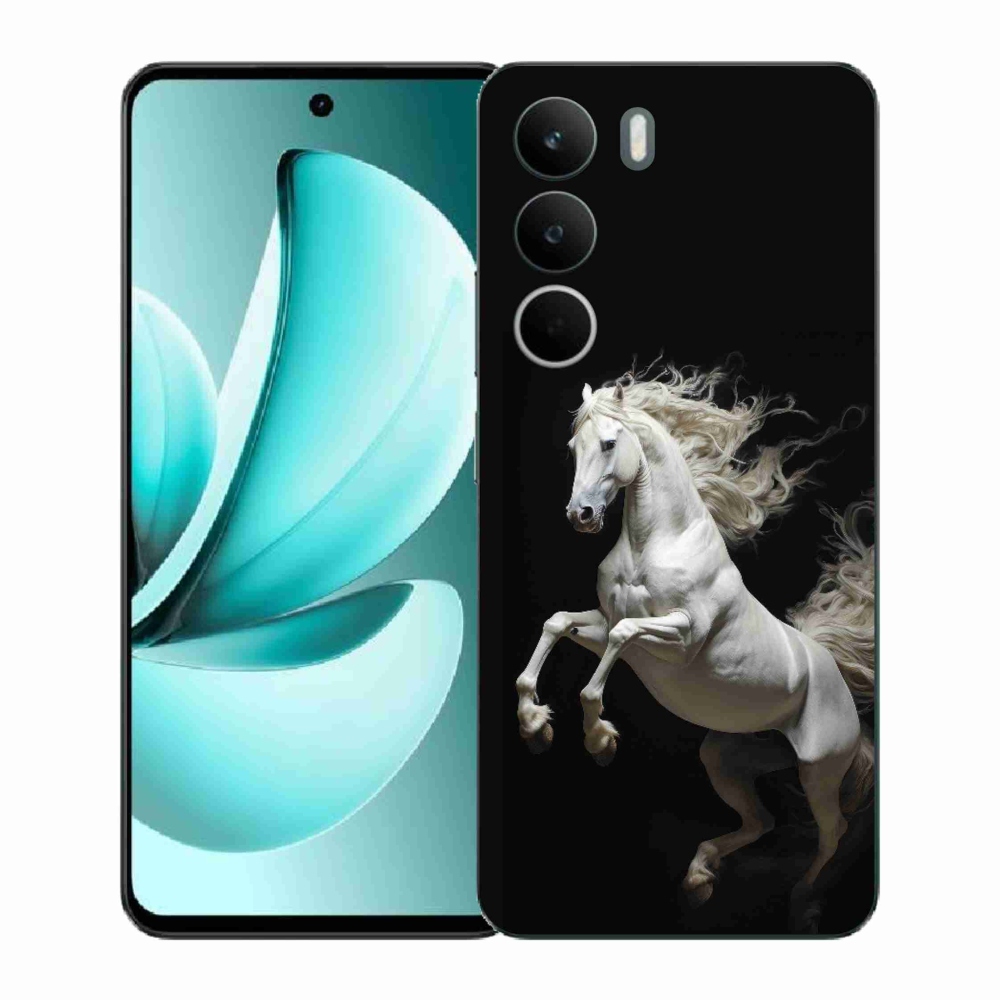 Gélový kryt mmCase na Realme C71 - biely kôň 4