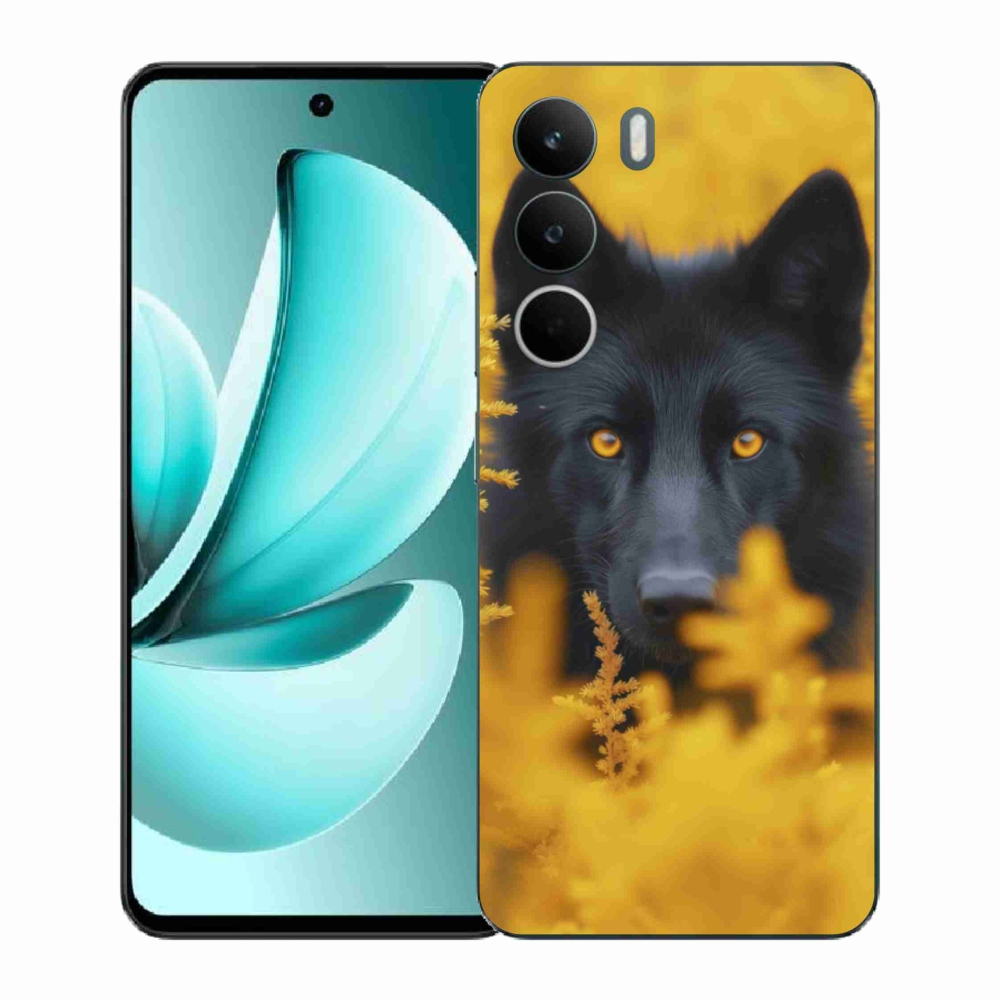 Gélový kryt mmCase na Realme C71 - čierny vlk 2