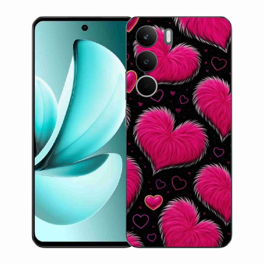 Gélový kryt mmCase na Realme C71 - hebké srdce