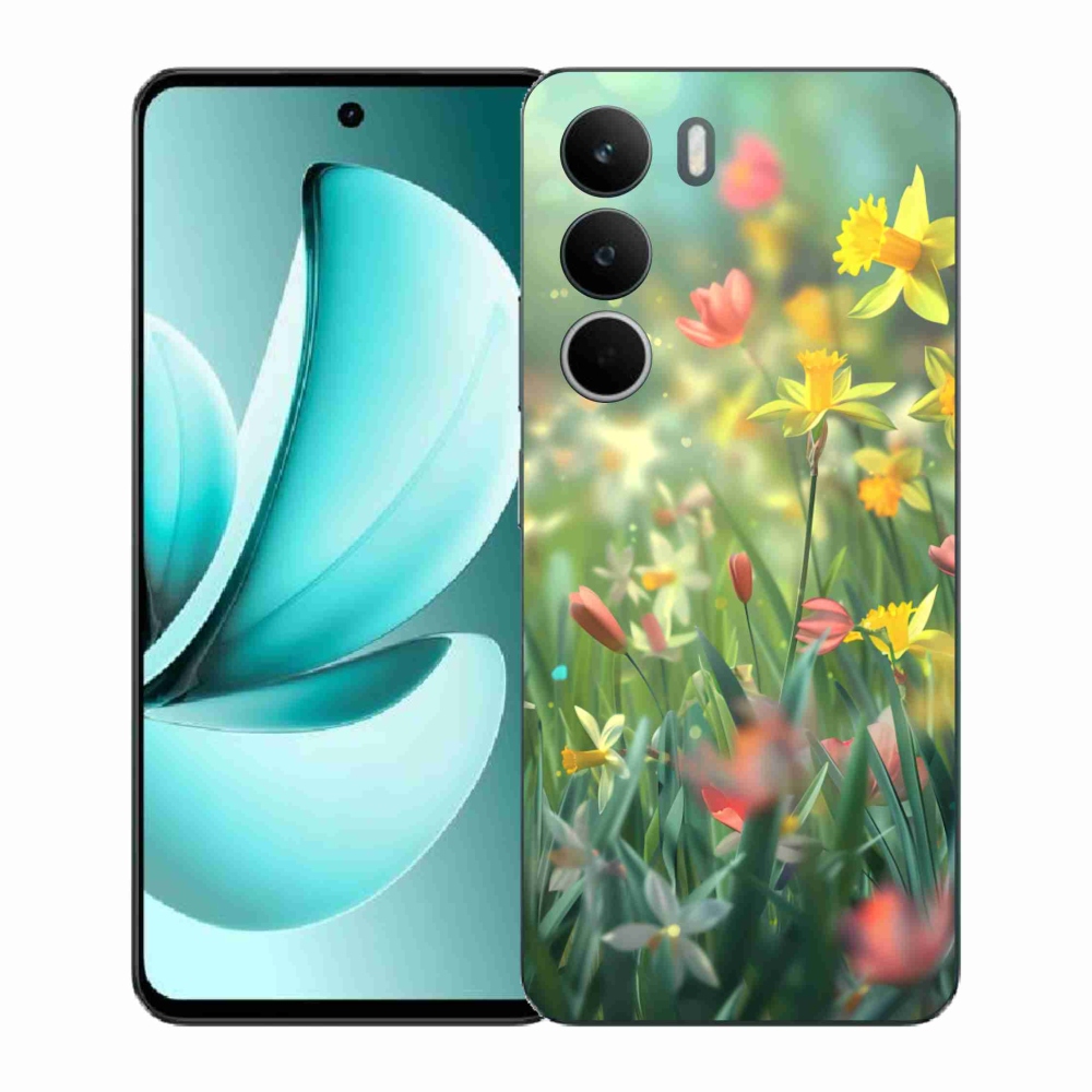 Gélový kryt mmCase na Realme C71 - jarné kvety