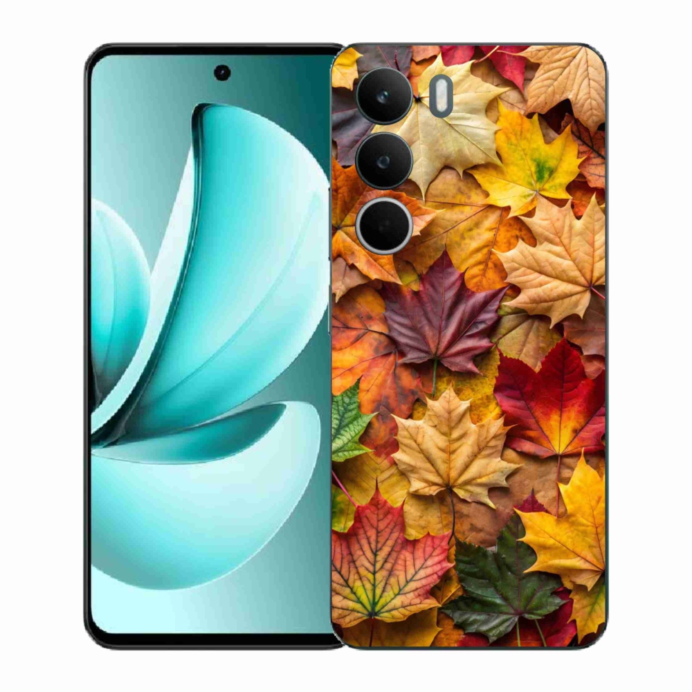 Gélový kryt mmCase na Realme C71 - javorové listy 2