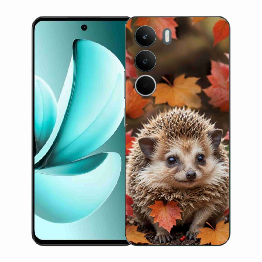 Gélový kryt mmCase na Realme C71 - ježko v lístia