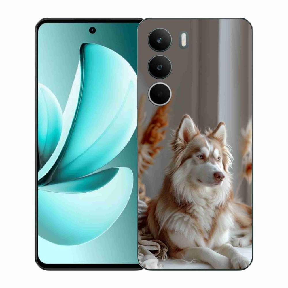 Gélový kryt mmCase na Realme C71 - pokojný sibírsky husky