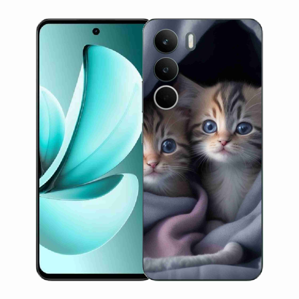 Gélový kryt mmCase na Realme C71 - mačacie duo 2