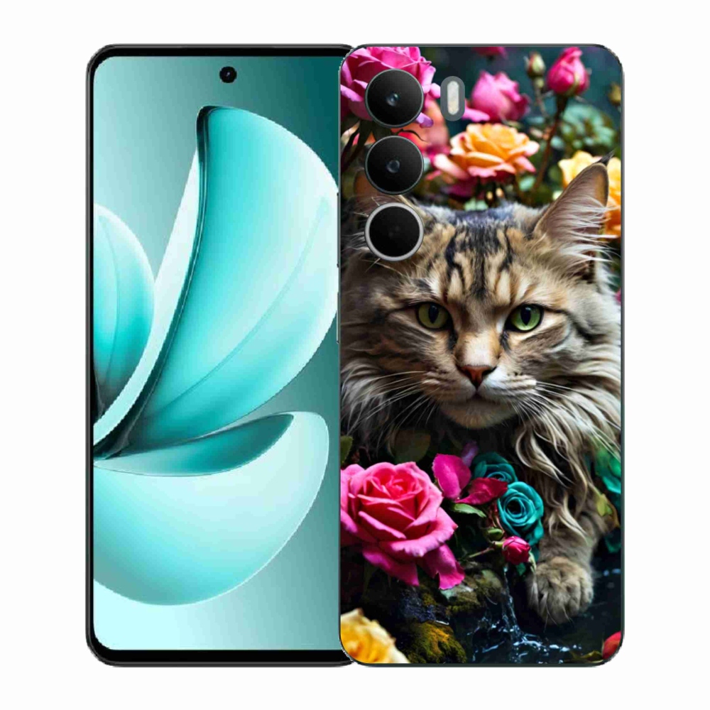 Gélový kryt mmCase na Realme C71 - mačacie pohľad 2