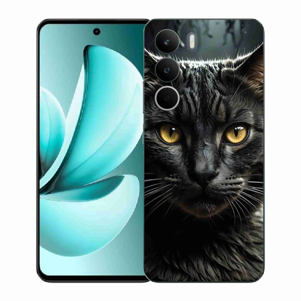 Gélový kryt mmCase na Realme C71 - mačacie pohľad 3