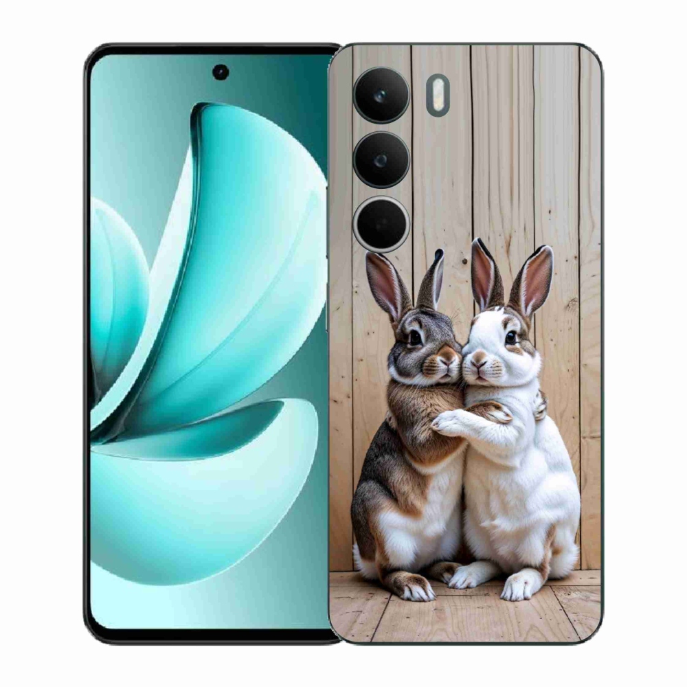 Gélový kryt mmCase na Realme C71 - králičie pár