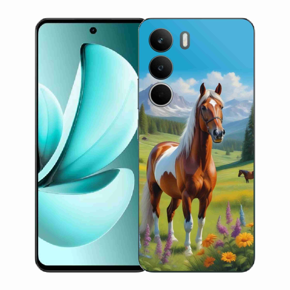 Gélový kryt mmCase na Realme C71 - kôň na lúke