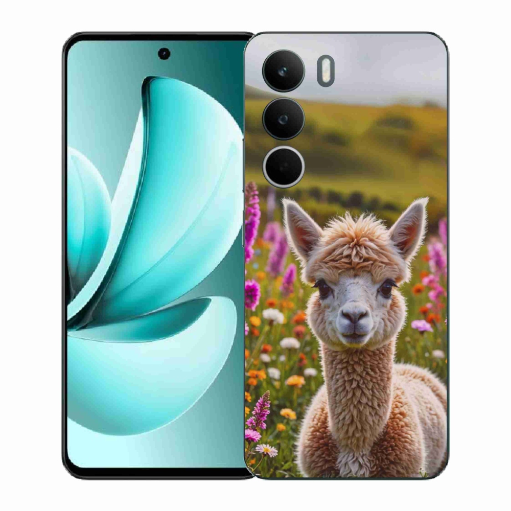Gélový kryt mmCase na Realme C71 - lama na lúke