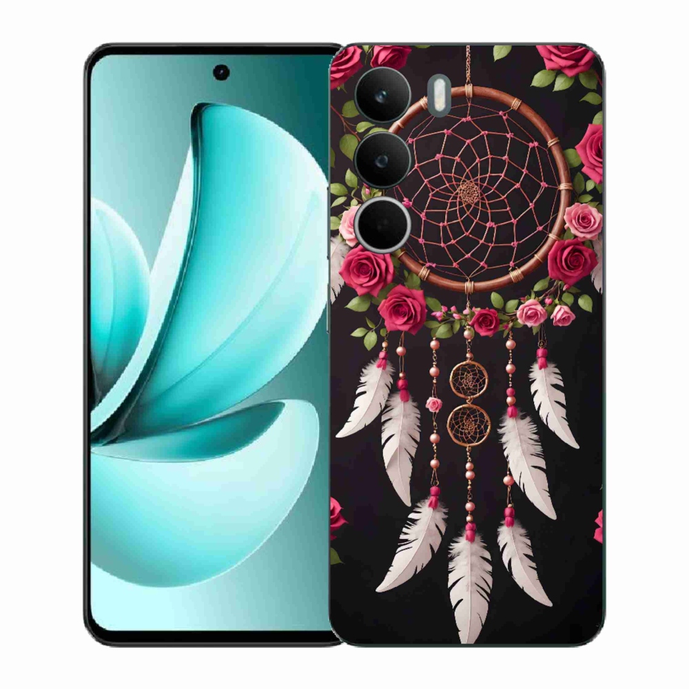 Gélový kryt mmCase na Realme C71 - lapač snov s ružami