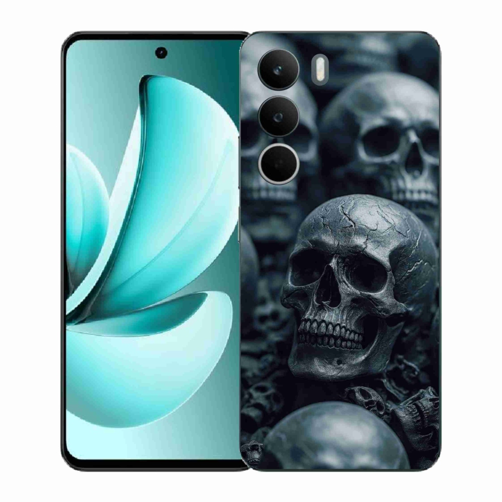 Gélový kryt mmCase na Realme C71 - lebka 2