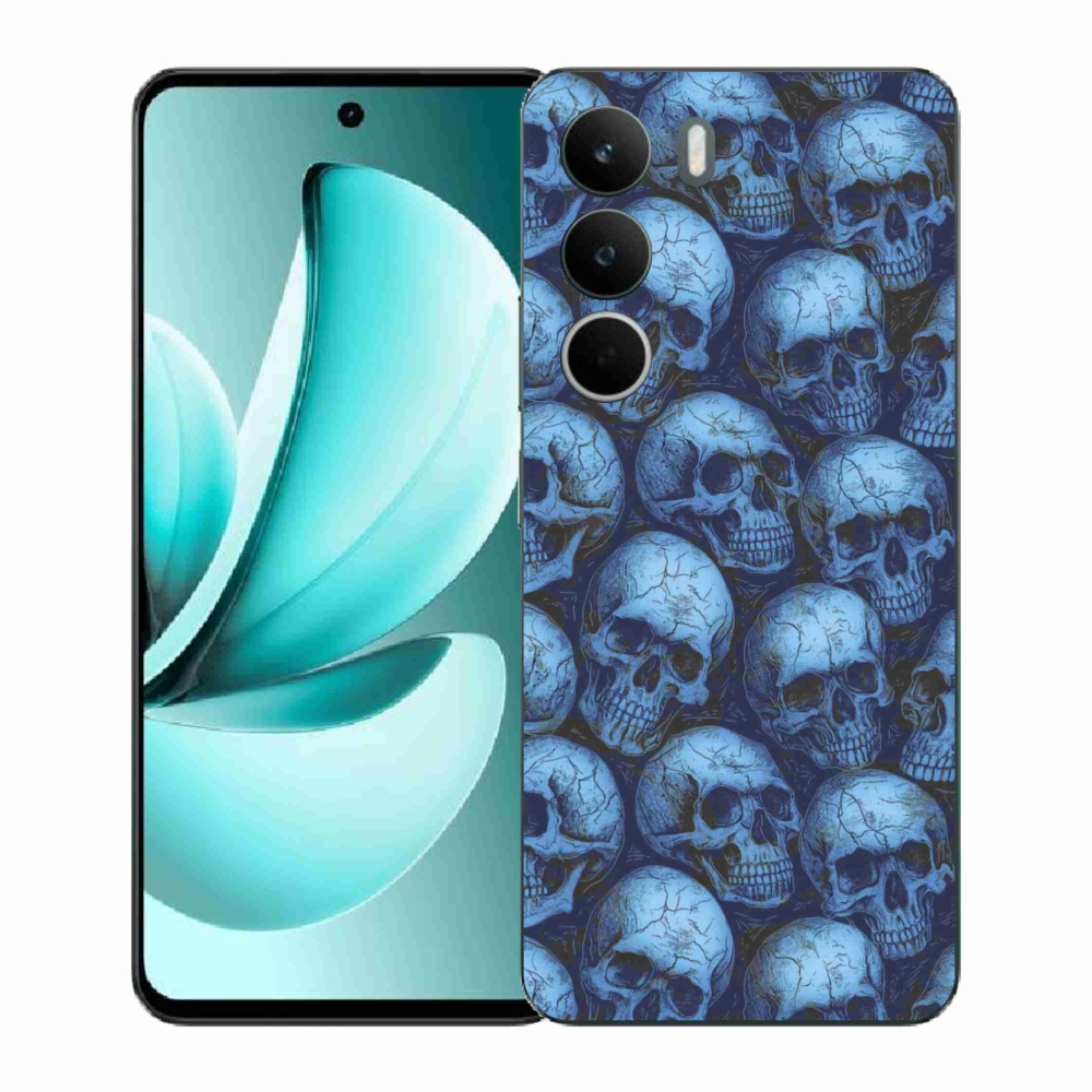 Gélový kryt mmCase na Realme C71 - lebky
