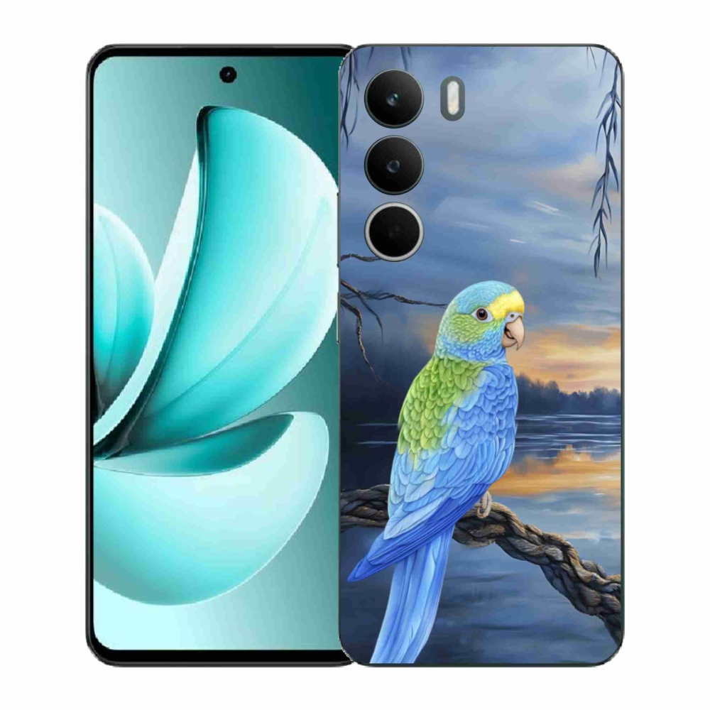 Gélový kryt mmCase na Realme C71 - modrý papagáj