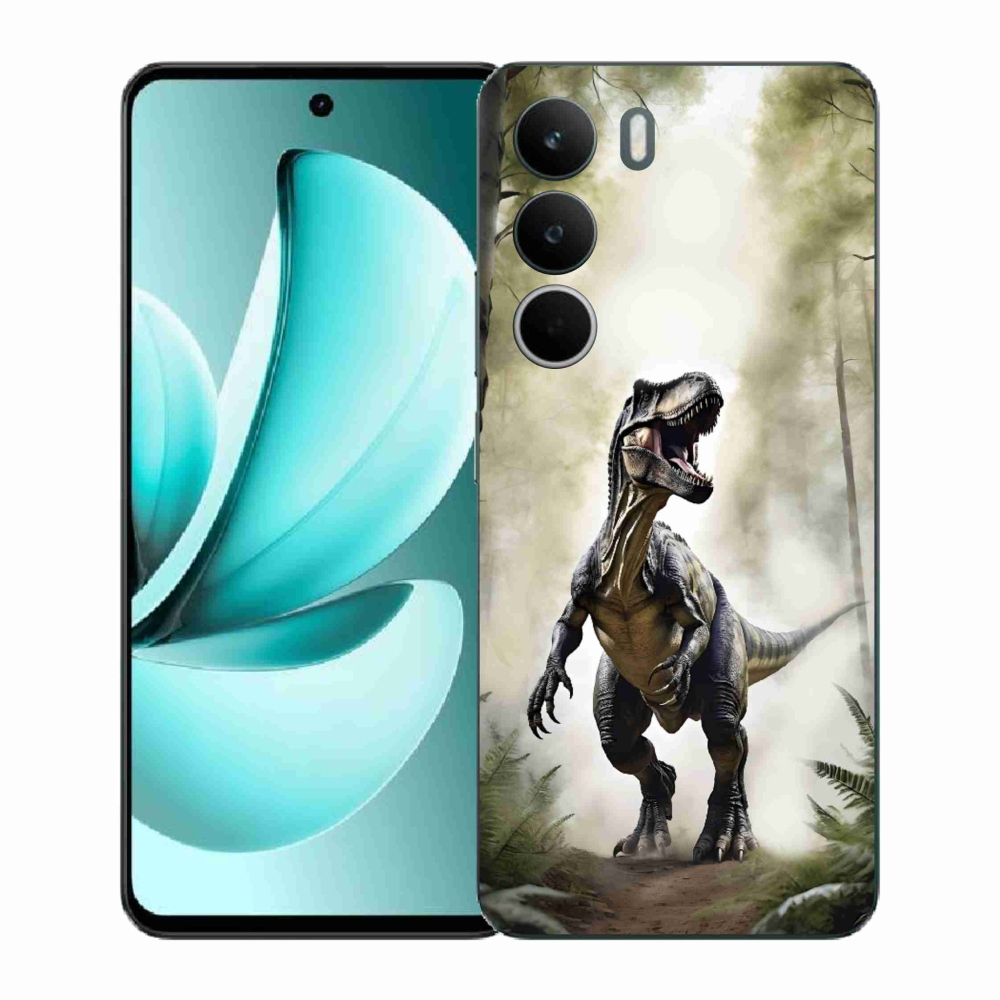 Gélový kryt mmCase na Realme C71 - naštvaný T-Rex